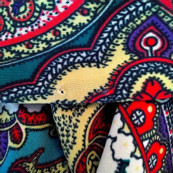 Rhapsody Boho Multi-colored Paisley Print Maxi Dress - XL - Picture 8 of 8